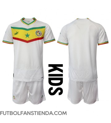Senegal Primera Equipación Niños Mundial 2022 Manga Corta (+ Pantalones cortos)